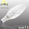 C35 halogen energy saver lamp candle bulb E14 18w 28w 42w clear 2000h CE ROHS warm white